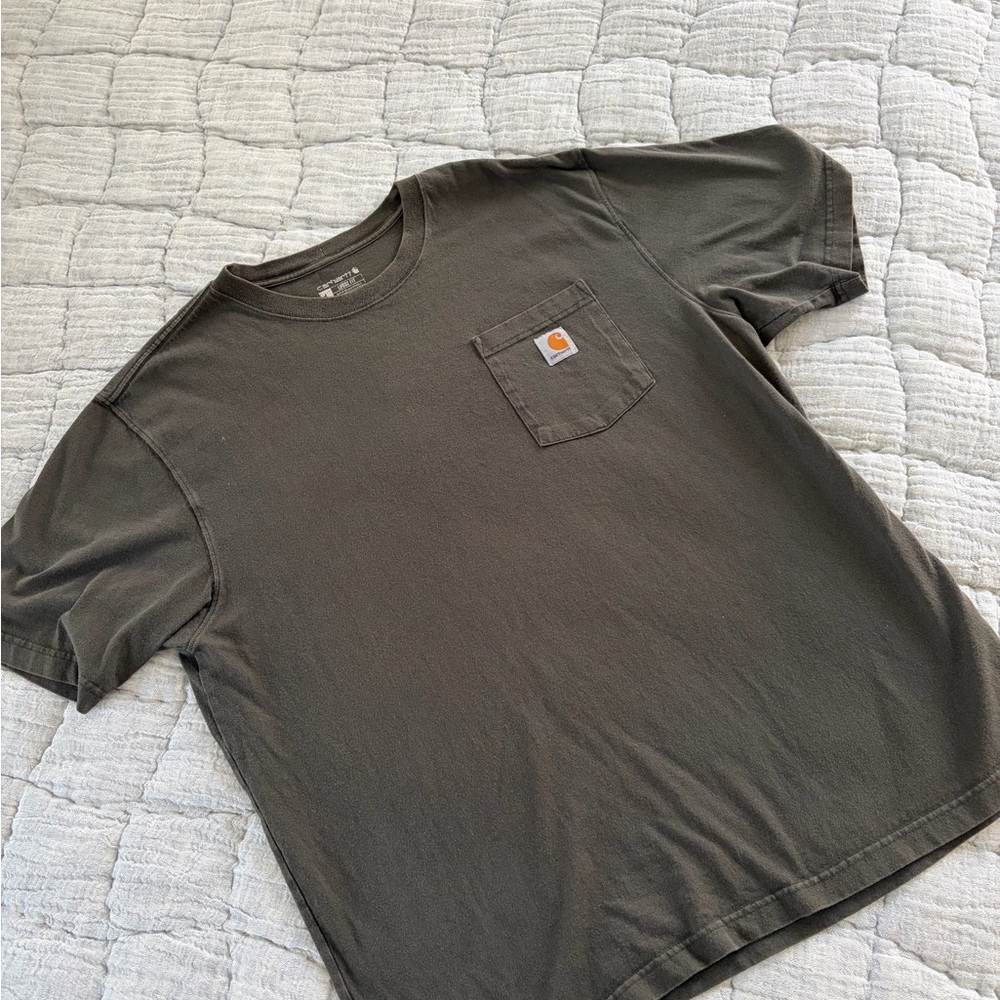 Carhartt Men's Dark Green Pocket Tee